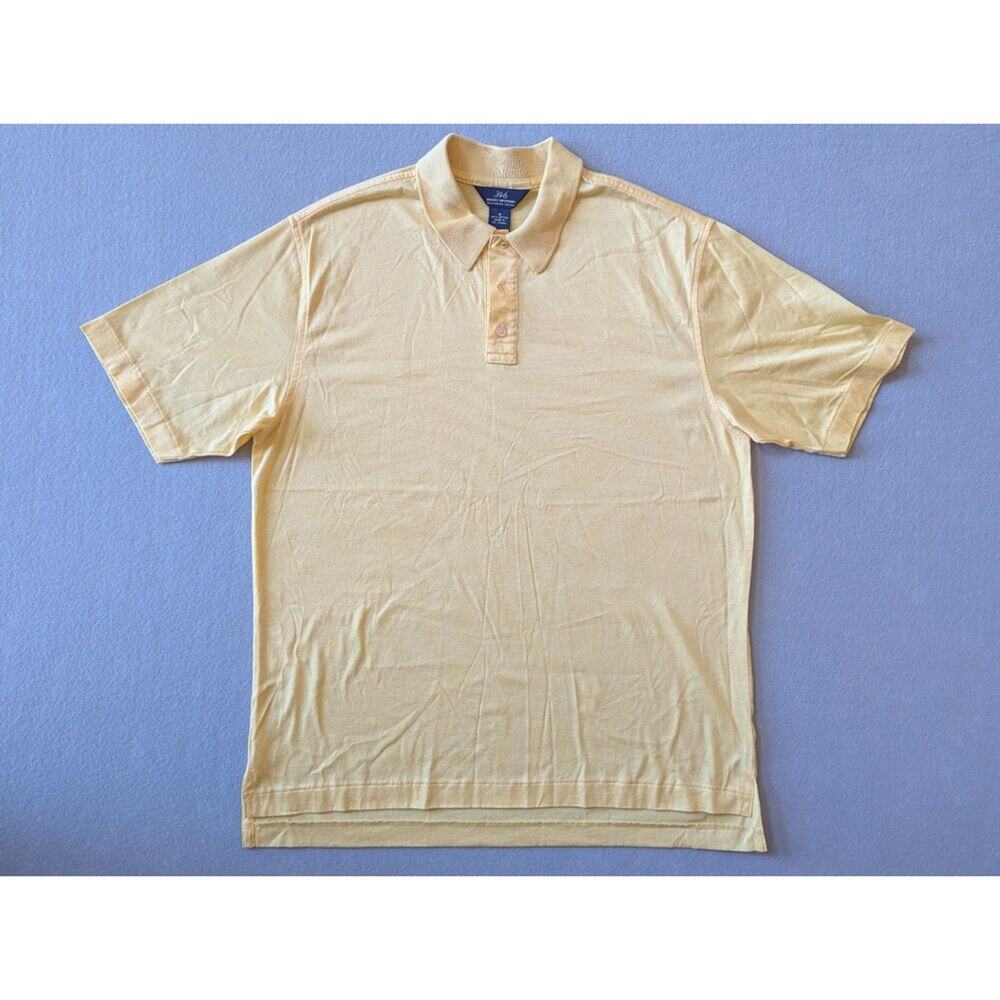 346 Brooks Brothers Mercerized Cotton Polo Yellow Size M
